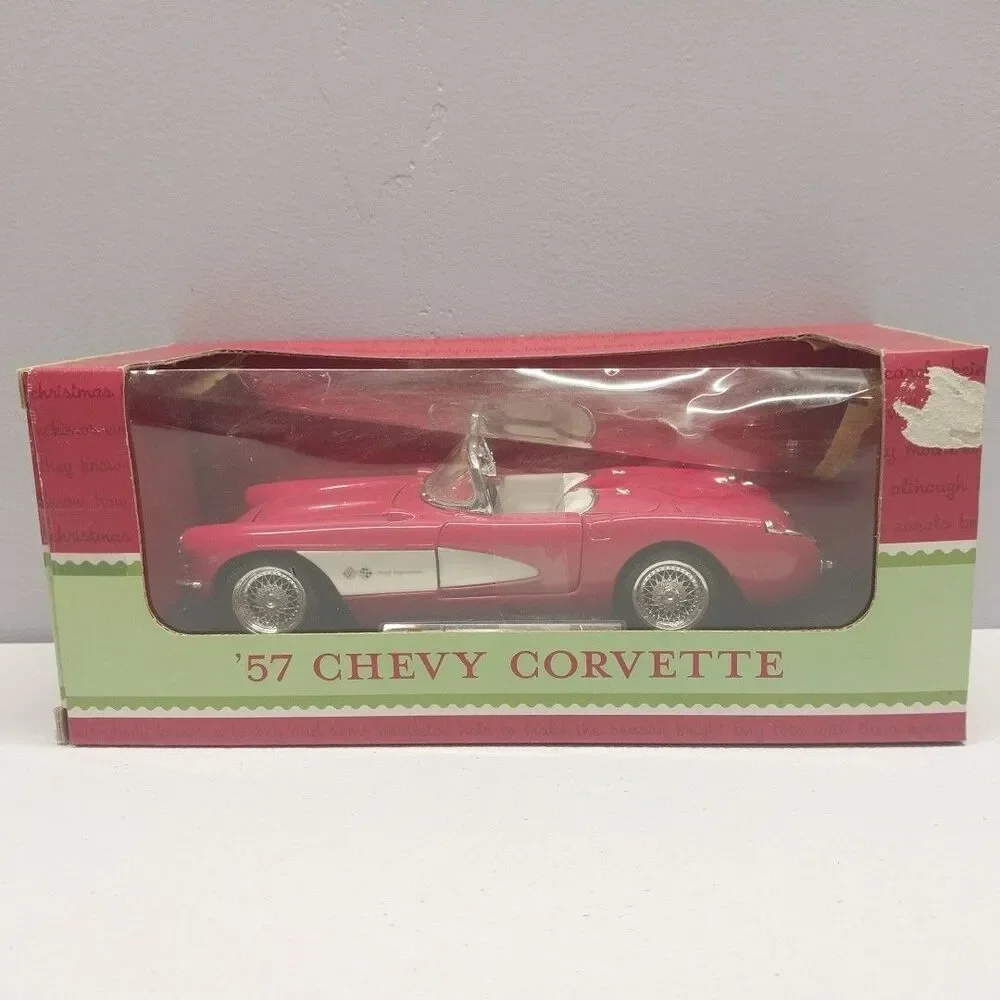 2002 Target Red 1957 Chevy Corvette 1:24 Diecast Christmas Collectible Sealed